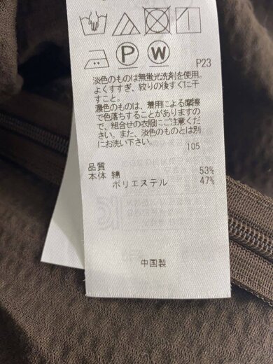 商品画像：半袖ワンピース/--/コットン/BRW/ストライプ/OPWWKM0510 5