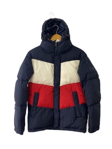 商品画像：ダウンジャケット/S/ナイロン/NVY/無地/MW15805 1