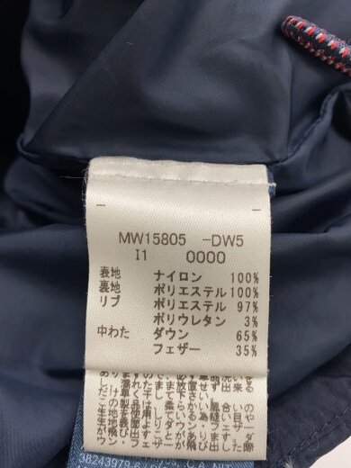 商品画像：ダウンジャケット/S/ナイロン/NVY/無地/MW15805 4