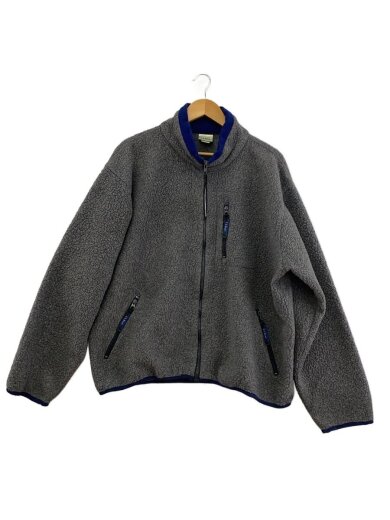 商品画像：90s/USA製/フリースジャケット/XL/ポリエステル/GRY/無地/D437 1