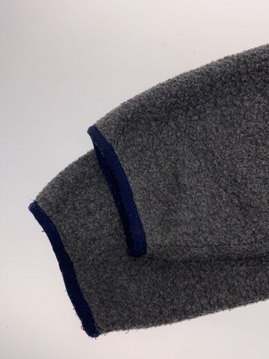 商品画像：90s/USA製/フリースジャケット/XL/ポリエステル/GRY/無地/D437 5