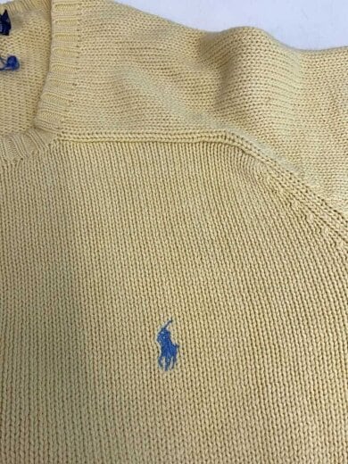 商品画像：90s/ニット・セーター(薄手)/XL/コットン/YLW/無地 7