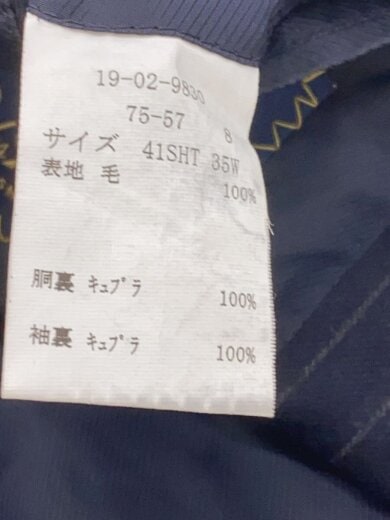 商品画像：セットアップ/--/ウール/NVY/ストライプ/19-02-9830 4