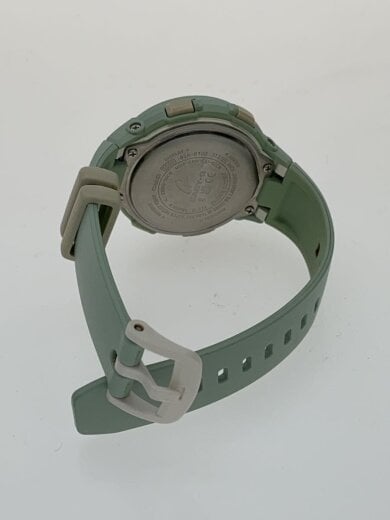 商品画像：クォーツ腕時計_BABY-G/デジアナ/ラバー/WHT/GRN/SS 4