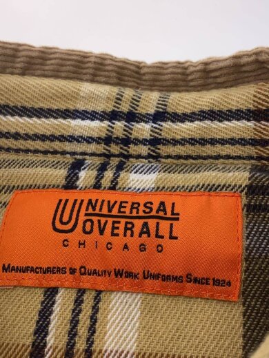 商品画像：長袖シャツ/L/コットン/BEG/チェック/u2231100in 3