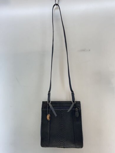 商品画像：JRA認定/クロコ/ショルダーバッグ/レザー/BLK/無地 3