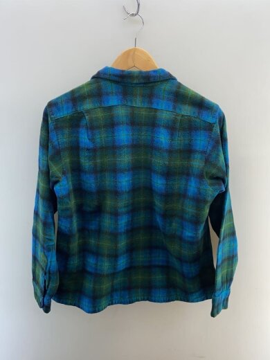 商品画像：50s/長袖シャツ/L/ウール/BLU/オンブレCK 2