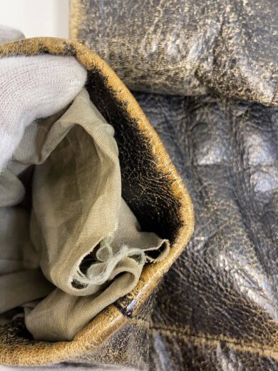 画像：その他ブランドused/推定80年代/made in uk/BSCジップ/ダブルライダースジャケット/レザー/5