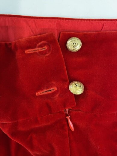 商品画像：BOUTIQUE/スカート/38/ベロア/RED 7