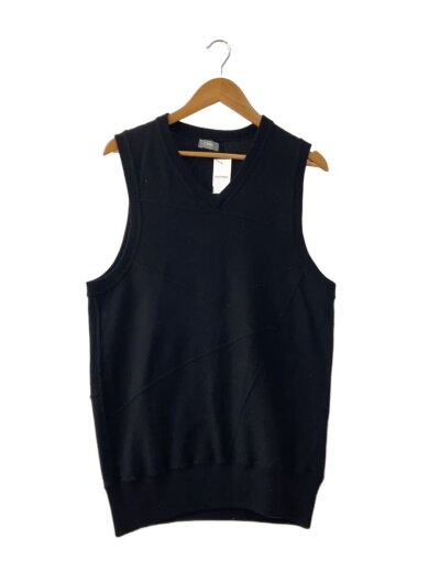 商品画像：80s/archive/デカオム/ニットベスト(薄手)/--/ウール/BLK/無地// 1