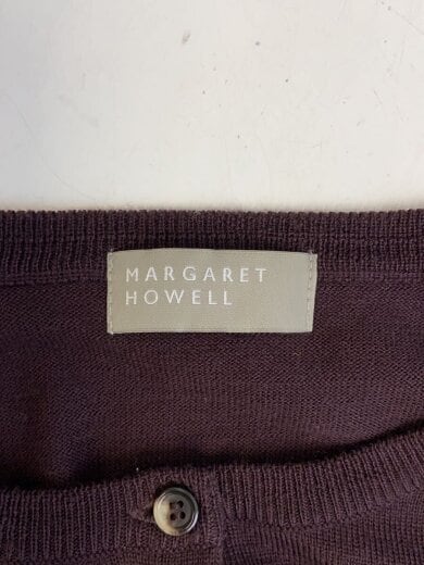 商品画像：カーディガン(薄手)/2/ウール/BRD/無地/578-5264007 3