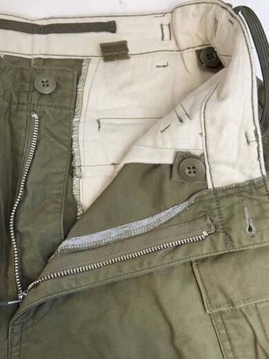 商品画像：ショートパンツ/S/コットン/KHK/無地/8405-782-2951/IDEALジップ/M-65 3