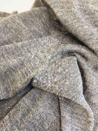 商品画像：メリノウール/ニット・セーター(薄手)/M/ウール/GRY/無地 5