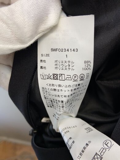 商品画像：バックトレーンベアドレス/23SS/1/ポリエステル/BLK/無地/SWFO234143 4