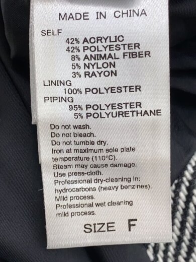 商品画像：24AW/2WAYツイードジャンパースカート/FREE/アクリル/BLK/無地/GAE-54540 4