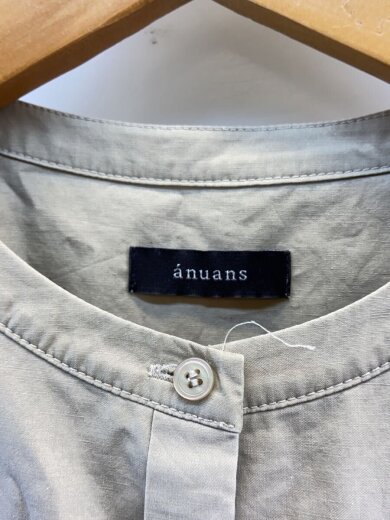 商品画像：コードレースドッキングシャツワンピース/FREE/ナイロン/BEG/無地/1521130391 3