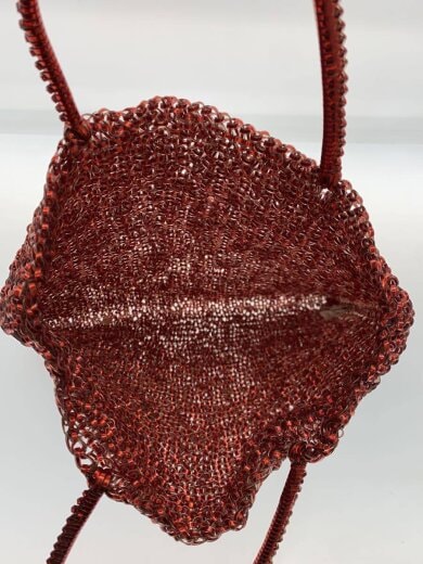 商品画像：ワイヤーバッグ/PVC/RED/無地// 6