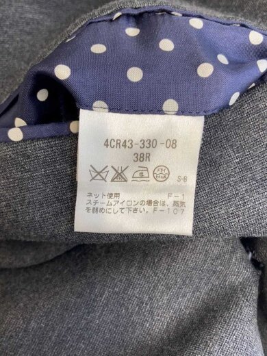 商品画像：セットアップ/38/アクリル/BLK/無地 4