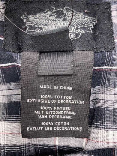 商品画像：y2k/半袖シャツ/XL/コットン/BLK/チェック// 4