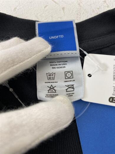 画像：UNDEFEATEDアンディフィーテット/Tシャツ/半袖/XL/コットン/ブラック/80253/ビッグプリント/タグ付き4