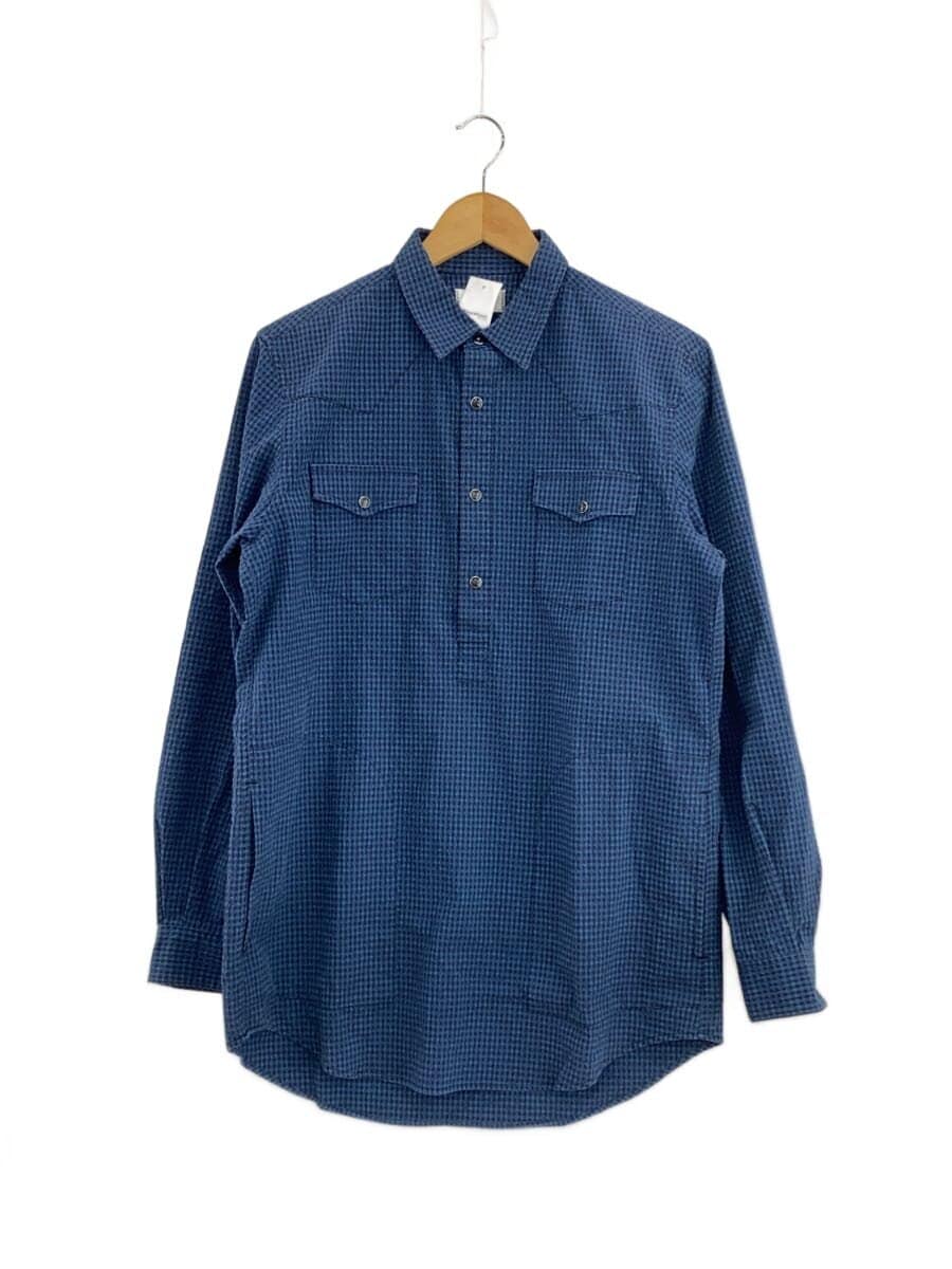 Rags MCGREGOR / 長袖シャツ/S/コットン/BLU/チェック/211175107