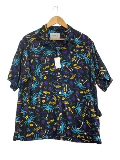 商品画像：アロハシャツ/L/レーヨン/BLK/030044 1