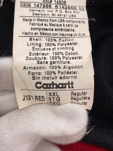 商品画像：フードアクティブジャケット/--/コットン/赤/J131/メキシコ製 4