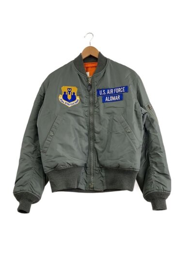 商品画像：MA-1/フライトジャケット/M/ナイロン/GRN/43RD STRATEGICWING 1