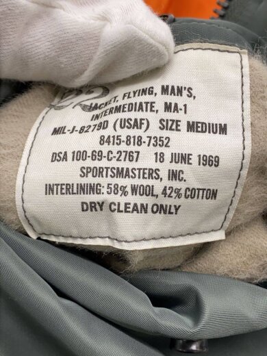 商品画像：MA-1/フライトジャケット/M/ナイロン/GRN/43RD STRATEGICWING 5