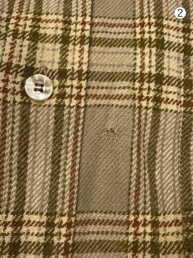 商品画像：長袖シャツ/L/ウール/GRN/チェック/USA製 6