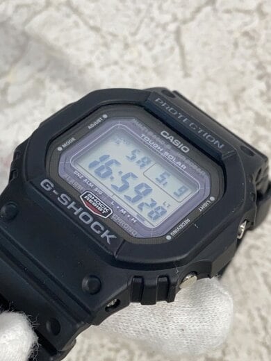 商品画像：ソーラー腕時計_G-SHOCK/デジタル/ラバー/BLK/BLK/SS 7