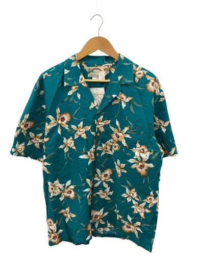 商品画像：アロハシャツ/L/コットン/GRN/総柄 1