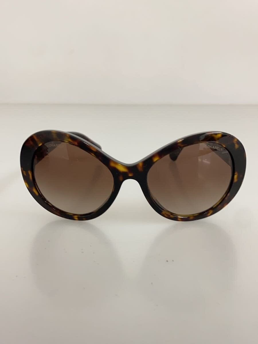 CHANEL / サングラス/オーバル/ベッコウ柄/BRW/BRW/レディース/5372-A