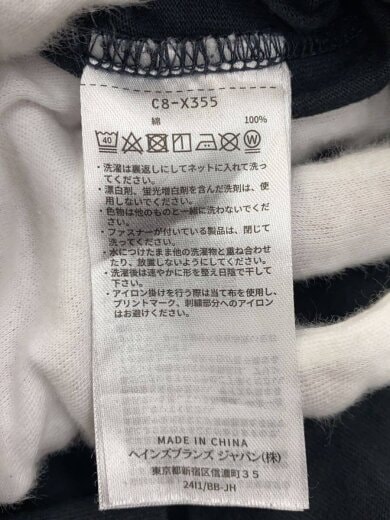 商品画像：Tシャツ/S/コットン/BLK 4