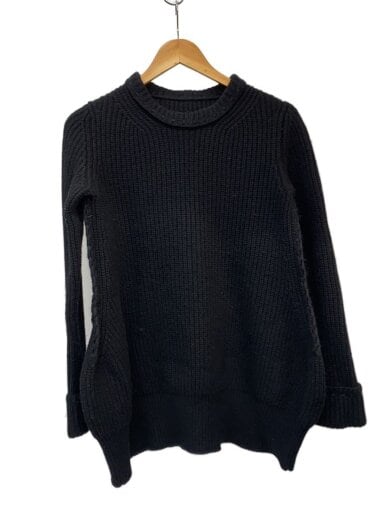 商品画像：ニット・セーター(厚手)/2/ウール/BLK 1