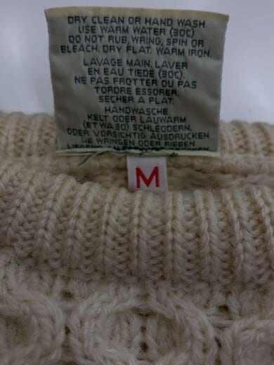 商品画像：ニット・セーター(厚手)/M/ウール/IVO/無地 4