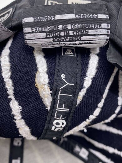 商品画像：Text Stripe New Era/19SS/キャップ/7 3/4/BLK/メンズ 7