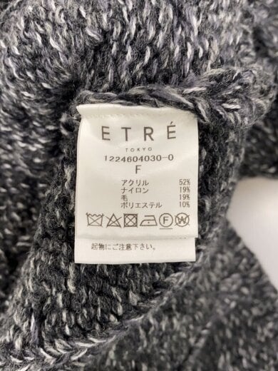 商品画像：ミックスヤーンショートニットカーディガン(厚手)/FREE/アクリル/GRY/1224604030-0 4