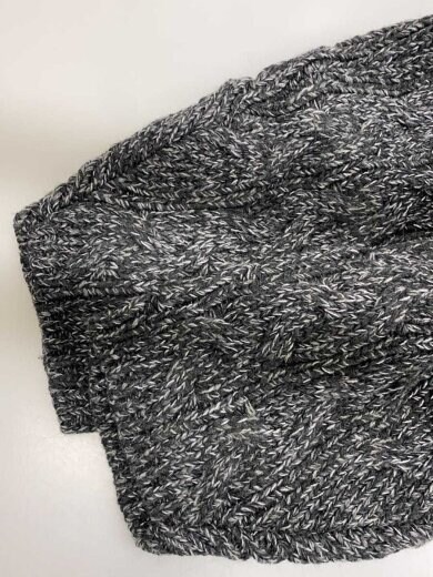 商品画像：ミックスヤーンショートニットカーディガン(厚手)/FREE/アクリル/GRY/1224604030-0 5