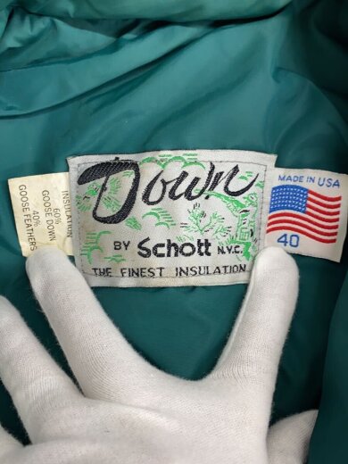 商品画像：90s/USA製/レザー切替/2WAY/ダウンジャケット/40/ナイロン/GRN 3