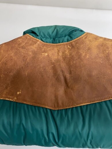 商品画像：90s/USA製/レザー切替/2WAY/ダウンジャケット/40/ナイロン/GRN 7