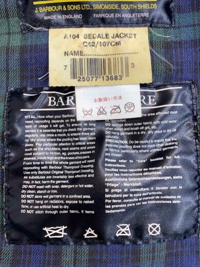 商品画像：ジャケット/--/コットン/BLK/A104 4