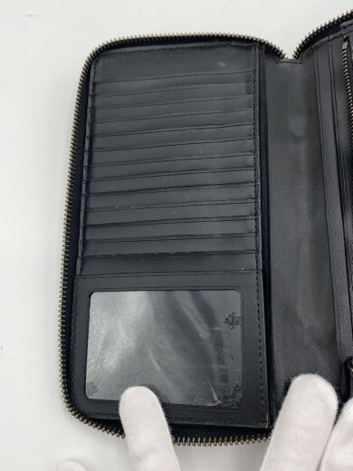 商品画像：長財布/レザー/BLK/無地/メンズ/F87104 8