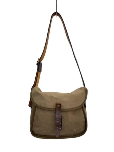 商品画像：キャンバス×レザー/ショルダーバッグ/キャンバス/KHK 1