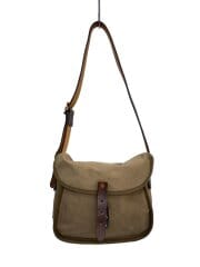 キャンバス×レザー/ショルダーバッグ/キャンバス/KHK