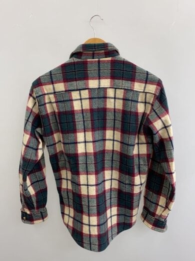 商品画像：黒タグ/OLD/長袖シャツ/M/ウール/GRN/チェック 2