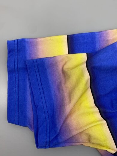 商品画像：GRADIENT STRIPE CREW NECK TEE/2/コットン/BLU 6