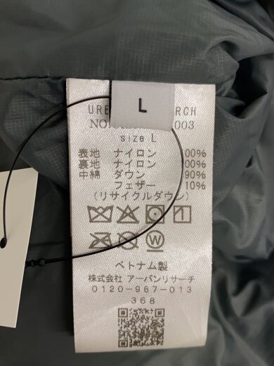 商品画像：ダウンジャケット/L/ナイロン/GRY/無地/URA7－17h003 4