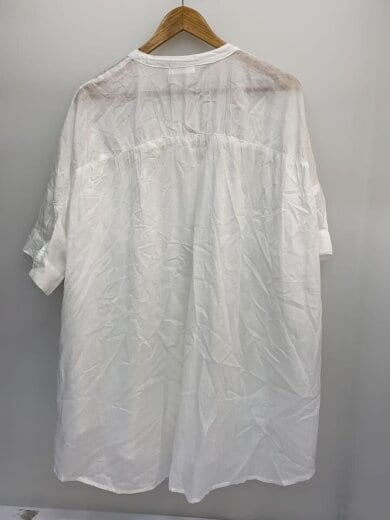 商品画像：半袖ブラウス/--/コットン/WHT/無地 2