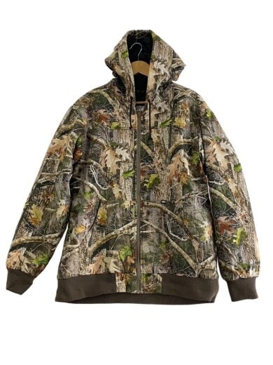 商品画像：WASHED CANVAS HOODED JACKET/ジャケット/M/コットン/GRN/カモフラ// 1